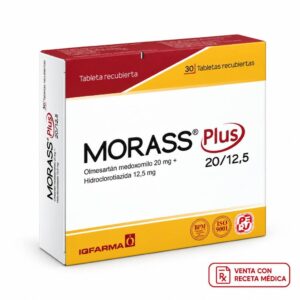 Morass plus 20/12.5 Olmesartan+hidroclorotiazida - caja x 30 tab.