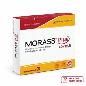 Morass plus 40/12.5 Olmesartan+hidroclorotiazida - caja x 30 tab.