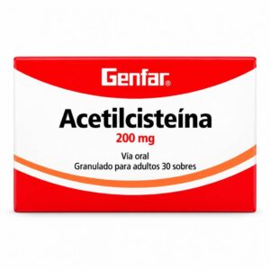 Acetilcisteina 200 Genfar - Caja x 30 sobres.