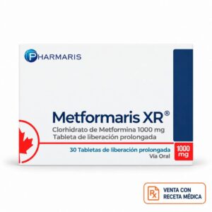 Metformaris XR 1000mg - 30 tab. Liberacion prolongada.