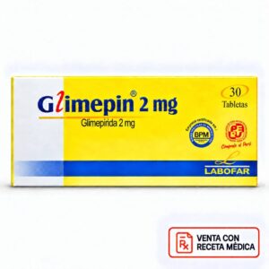 Glimepin 2mg (glimepirida) - Caja x 30 unid.