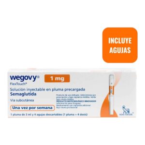 Wegovy semaglutida 1mg/3ml - Caja x 1 ampolla