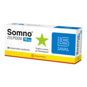 Somno 10mg zolpidem - Caja x 30 tab. (requiere receta médica)