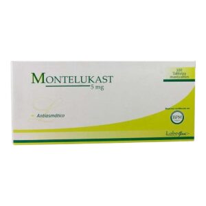 Montelukast 5mg - Caja x 100 tabletas masticables.