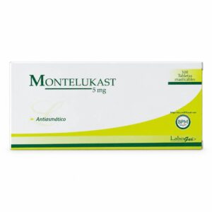 Montelukast 5mg - Caja x 100 tabletas masticables.