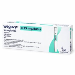 Wegovy semaglutida 0.25mg/1.5ml - Caja x 1 ampolla