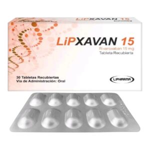 Lipxavan (rivaroxaban) 15mg - Caja x 30 tabletas Recubiertas