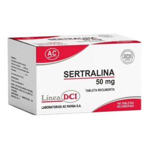 Sertralina 50mg - Caja x 100 tab Recubiertas.