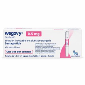 Wegovy semaglutida 0.5mg/1.5ml - Caja x 1 ampolla