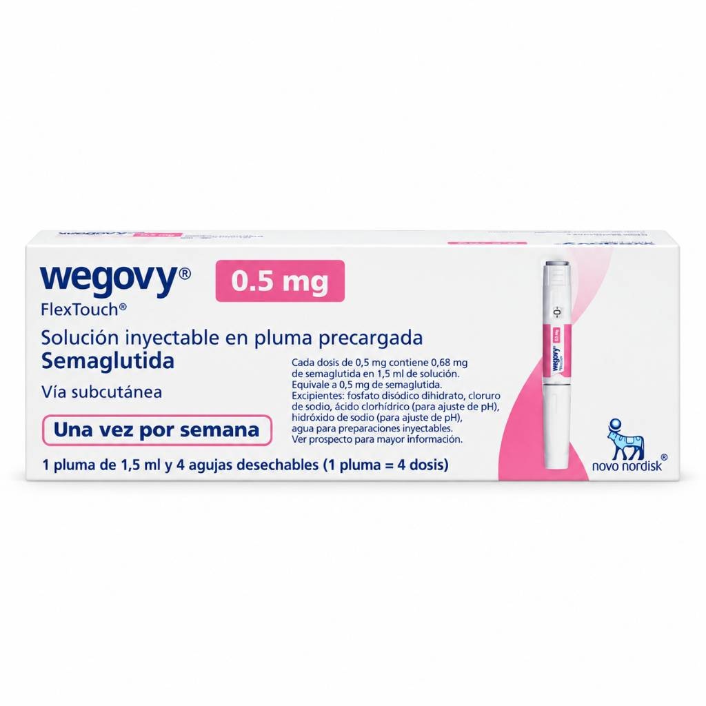 Wegovy semaglutida 0.5mg/1.5ml - Caja x 1 ampolla