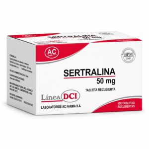 Sertralina 50mg - Caja x 100 tab Recubiertas.