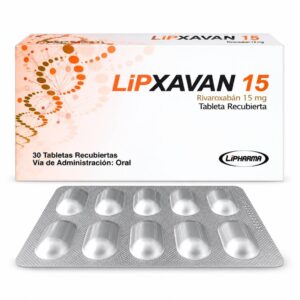 Lipxavan (rivaroxaban) 15mg - Caja x 30 tabletas Recubiertas