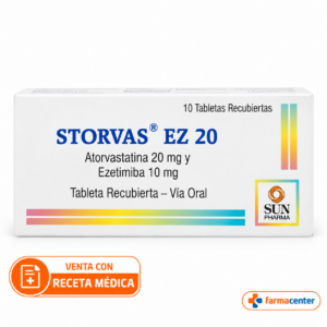Storvas EZ 20 (atorvastatina ezetimiba 20/10) - Caja x 10 unid